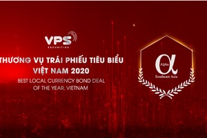 VPS nhận giải thưởng “Thương vụ Trái phiếu tiêu biểu Việt Nam 2020”