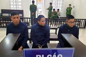 Nguyễn Văn Nhật, Trần Ngọc Lâm và Ngô Anh Tuấn tại tòa.