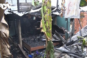 Hiện trường vụ hỏa hoạn.