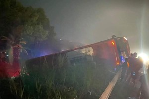 Hiện trường vụ tai nạn.