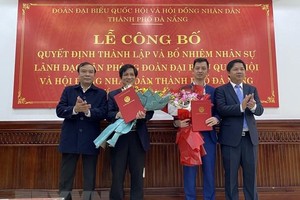 Lễ công bố thành lập Văn phòng Đoàn Đại biểu QH và HĐND thành phố Đà Nẵng. (Ảnh: Quốc Dũng/TTXVN).