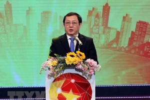 Bộ trưởng Bộ Khoa học và Công nghệ Huỳnh Thành Đạt. (Ảnh: Anh Tuấn/TTXVN).