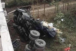 Hiện trường vụ tai nạn. Ảnh Internet