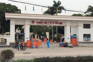 Trung tâm Y tế thành phố Chí Linh, nơi được chọn lập bệnh viện dã chiến để phòng, chống COVID-19. (Ảnh: TTXVN phát).