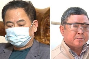 Hai đối tượng bị công an bắt giữ. (Nguồn: Công an tỉnh Thanh Hóa).