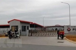 Công ty TNHH Điện tử POYUN Việt Nam. (Ảnh: Mạnh Tú/TTXVN).