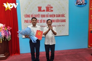 Ông Bùi Quốc Thái, Phó Giám đốc Sở Du lịch tỉnh Kiên Giang giữ chức Giám đốc Sở Du lịch tỉnh Kiên Giang.