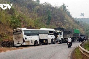 Hiện trường vụ tai nạn.