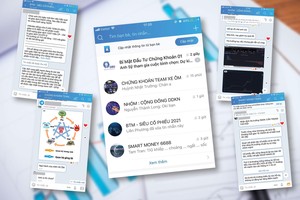 Rất nhiều room chat được lập ra để "phím hàng" cho nhà đầu tư.