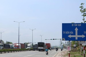 Một đoạn vành đai 3 Tp.HCM qua Bình Dương.