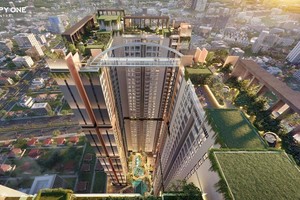 Điểm nhấn đặc biệt của Happy One - Central chính là cầu kính trên không.