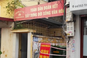 Phong tỏa khu dân cư thuộc phường Hồ Nam (quận Lê Chân, Hải Phòng).