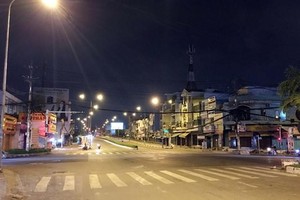 Thành phố Hồ Chí Minh nâng mức giãn cách xã hội. (Ảnh: Tiến Lực/TTXVN).