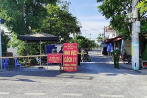 Chốt kiểm soát COVID-19 xã Lý Học, huyện Vĩnh bảo, Hải Phòng.