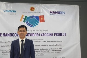 Ông Hồ Nhân, Tổng giám đốc Công ty Nanogen.