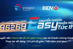 Chứng khoán Everest (EVS) triển khai dịch vụ chuyển tiền nhanh từ tất cả các ngân hàng
