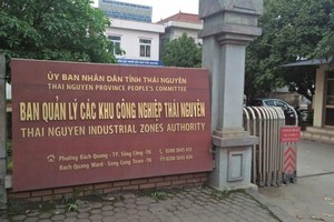 Ban quản lý các KCN Thái Nguyên. Ảnh Vietnamnet.
