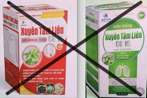 Bộ Y tế đã có cảnh báo về 2 sản phẩm xuyên tâm liên giả mạo công dụng phòng chống COVID-19.
