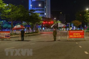 Đường phố Đà Nẵng những ngày giãn cách. (Ảnh: Trần Lê Lâm/TTXVN).