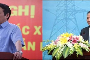 Thứ trưởng Bộ Thông tin và Truyền thông Hoàng Vĩnh Bảo (ảnh trái) và Thứ trưởng Bộ Công Thương Cao Quốc Hưng nghỉ hưu từ 1/9/2021.