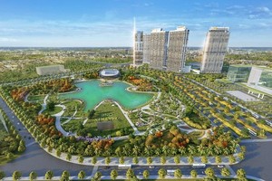 Tổ hợp hạng A The Matrix One nằm đối diện công viên 14 ha xanh mát.