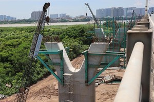 Cầu Vĩnh Tuy giai đoạn 2 sử dụng ngân sách thành phố Hà Nội.