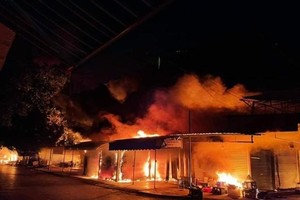 Hiện trường vụ hỏa hoạn. (Nguồn: dantri).