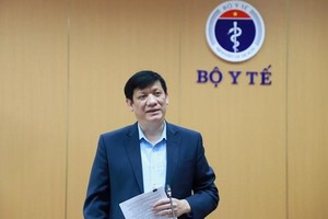 Bộ trưởng Bộ Y tế Nguyễn Thanh Long phát biểu tại hội nghị. (Ảnh: PV/Vietnam+).