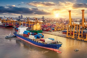 Doanh nghiệp cảng biển, vận tải biển đang hưởng lợi từ giá cước cao.