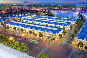 Phối cảnh khu đô thị 5F Capella tọa lạc ngay trung tâm phát triển của thị xã Tân Uyên.