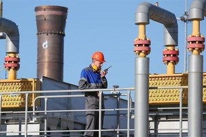 Trạm khí đốt Russkaya ở vùng Krasnodar, miền Nam Nga. (Ảnh: TASS/TTXVN).