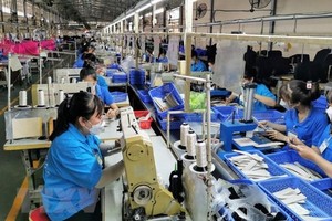 Người lao động đang làm việc trong doanh nghiệp đáp ứng đủ các điều kiện, được Nhà nước hỗ trợ 500.000 đồng/người/tháng; thời gian hỗ trợ tối đa 3 tháng. (Ảnh: Thanh Liêm/TTXVN).