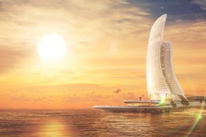 Tòa nhà Cánh Buồm biểu tượng tại Sun Iconic Hub.