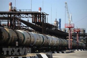Một cơ sở lọc dầu của Tập đoàn Gazprom, Nga. (Ảnh: TASS/TTXVN).