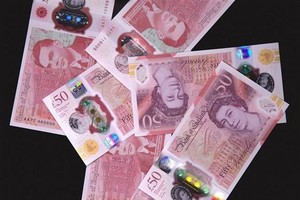 Đồng bảng Anh tại Ngân hàng Trung ương ở London. (Ảnh: AFP/TTXVN).