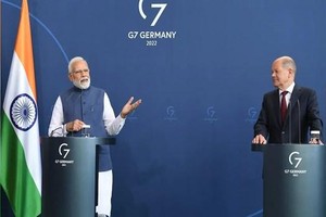 Thủ tướng Ấn Độ Narendra Modi và Thủ tướng Đức Olaf Scholz. (Nguồn: Times of India).