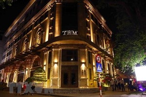 Trụ sở Tân Hoàng Minh tại phố Quang Trung, phường Trần Hưng Đạo, quận Hoàn Kiếm, Hà Nội. (Ảnh: Phạm Kiên/TTXVN).