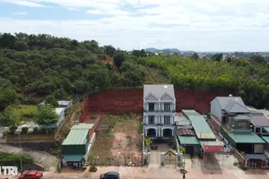 Khu vực 6 lô đất được cấp trái phép tại phường Nghĩa Thành.