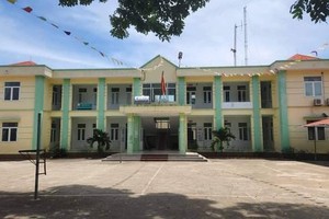 Công sở xã Thành Mỹ, huyện Thạch Thành - nơi ông Trương Văn Gương và bà Trương Thị Hà công tác. (Nguồn: tuoitre.vn).