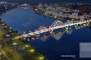 Phối cảnh cầu Nhật Lệ 3.