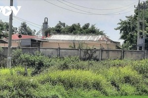 Khu nhà làm việc Ban Quản lý cấp và thoát nước huyện Tây Sơn, tỉnh Bình Định (Ảnh: Ngọc Oai)