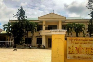 Trụ sở Ủy ban Nhân dân xã Đức Hiệp. (Nguồn: SGGP).