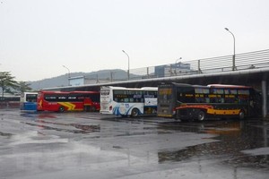 Quang cảnh Bến xe Trung tâm thành phố Đà Nẵng. (Ảnh: Quốc Dũng/TTXVN)