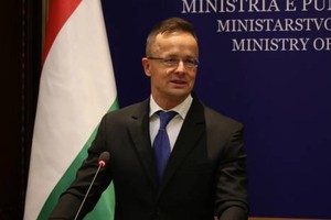 Ngoại trưởng Hungary Peter Szijjarto. Ảnh: Getty.