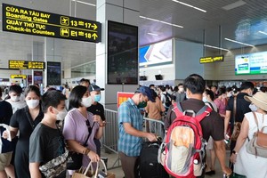 Ngày 4/9, sân bay Nội Bài dự kiến có khoảng với 73.000 lượt khách qua cảng. (Ảnh: CTV/Vietnam+)