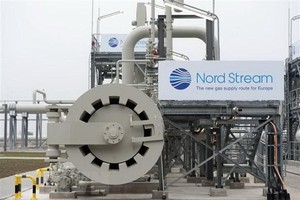 Hệ thống đường ống Nord Stream 1 (Dòng chảy phương Bắc 1), dẫn khí đốt từ Nga sang Đức qua biển Baltic, tại Lubmin, miền Đông Bắc Đức. (Ảnh: AFP/TTXVN).