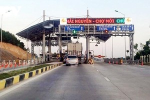 Trạm thu phí dự án BOT Thái Nguyên - Chợ Mới.