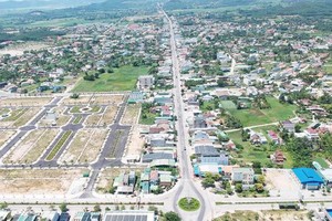 Một góc thị xã Đức Phổ. Ảnh minh họa.