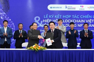 Lễ ký kết biên bản ghi nhớ giữa Hiệp hội Blockchain Việt Nam và Hiệp hội Content NFT Hàn Quốc.