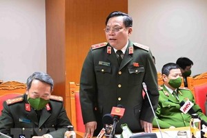 Trung tướng Nguyễn Hải Trung, Giám đốc Công an thành phố Hà Nội. (Ảnh: Phạm Kiên/TTXVN)